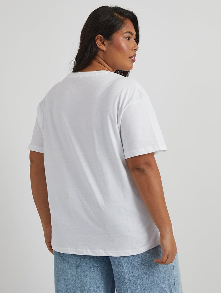 Cherry Food T-Shirt in Ecru Tops & T-Shirts Skinnydip London