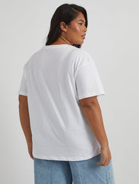 Cherry Food T-Shirt in Ecru Tops & T-Shirts Skinnydip London