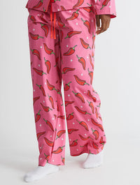 Chilli Sparkle Pyjama Set in Pink Lingerie & Nightwear Skinnydip London