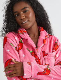 Chilli Sparkle Twosie Fleece Pyjama Set Lingerie & Nightwear Skinnydip London