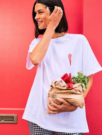 Chilli Stop T-Shirt In White Tops & T-Shirts Skinnydip London