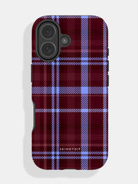 Chocolate and Blue Tartan Ultra Protective iPhone Case Phone Cases Skinnydip London