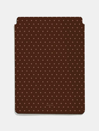 Chocolate Brown Mini Dots Tablet Sleeve Tablet Cases Skinnydip London