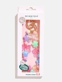 Chunky Iridescent Star Beaded Charm Phone Grips Skinnydip London
