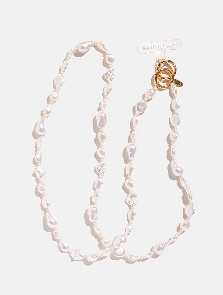 Chunky Pearl Cross Body Beaded Charm Strap Phone Grips Skinnydip London
