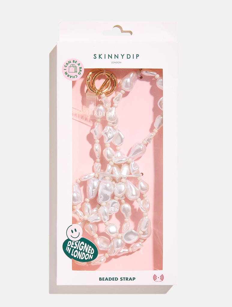 Chunky Pearl Cross Body Beaded Charm Strap Phone Grips Skinnydip London