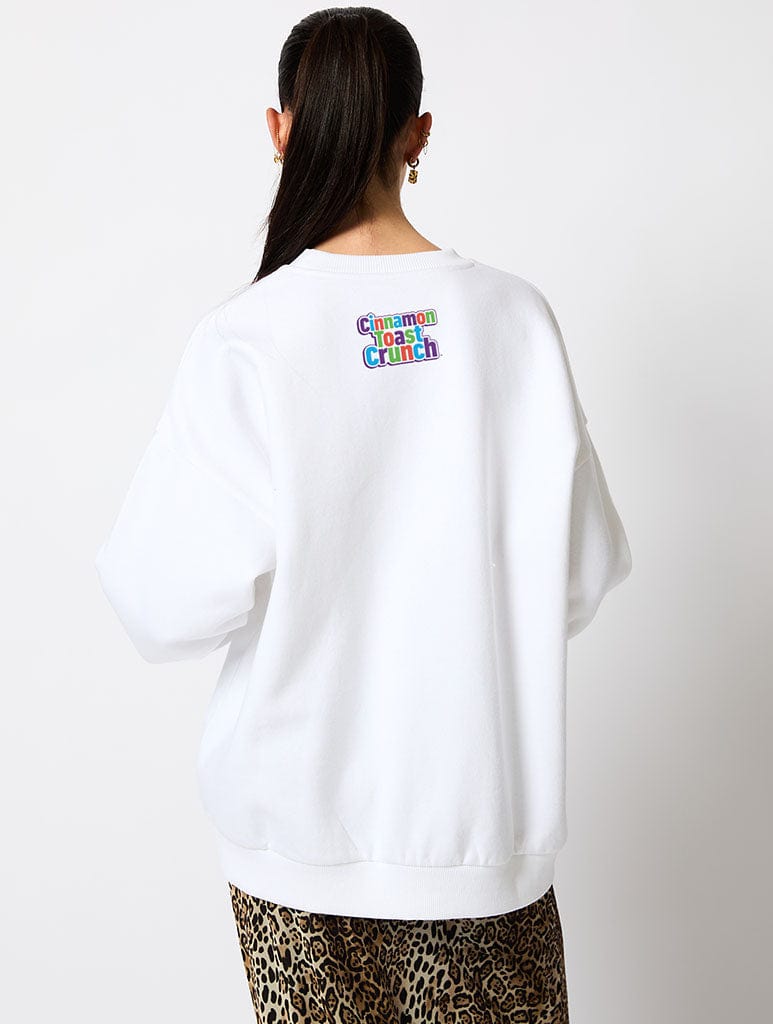Cinnamon Toast Crunch‚Ñ¢ Sweatshirt in Ecru Hoodies & Sweatshirts Skinnydip London