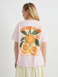 Citrus Club T-Shirt In Pink Tops & T-Shirts Skinnydip London