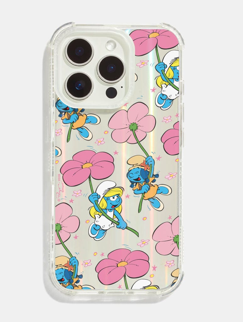 Classic Smurfs Floral Smurfette Shock iPhone Case Phone Cases Skinnydip London
