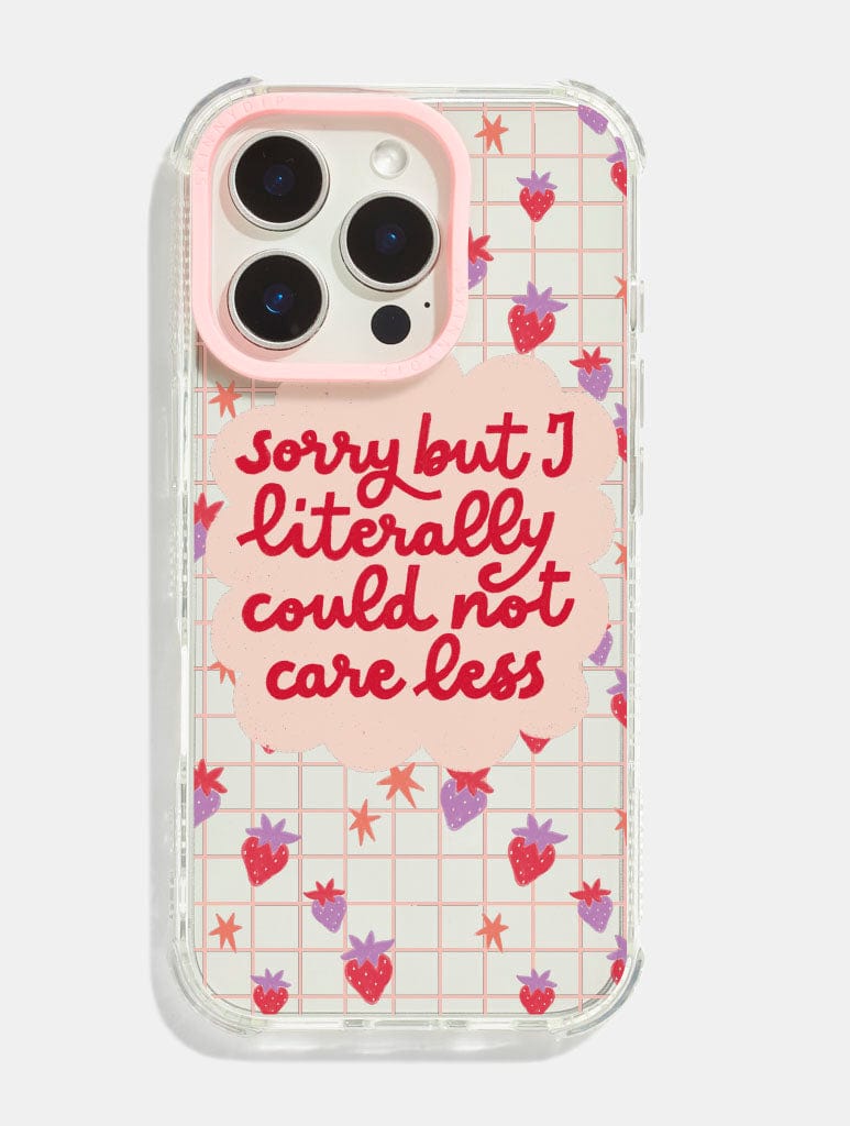 Claudia Guariglia x Skinnydip Could Not Care Less Shock iPhone Case. Phone Cases Skinnydip London