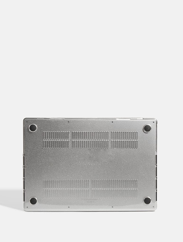 Clear Glitter Transparent MacBook Case Laptop Cases Skinnydip London