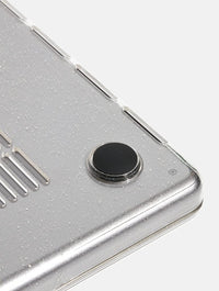 Clear Glitter Transparent MacBook Case Laptop Cases Skinnydip London