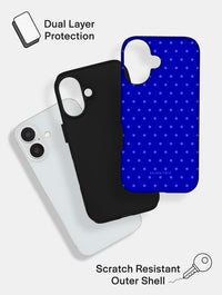 Cobalt Blue Mini Dots Ultra Protective iPhone Case Phone Cases Skinnydip London