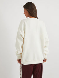 Coca Cola Fair Isle Sweatshirt In White Hoodies & Sweatshirts Skinnydip London