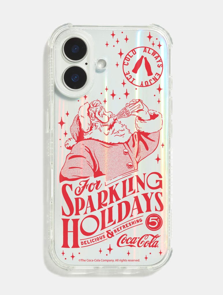 Coca Cola For Sparkling Holidays Shock iPhone Case Phone Cases Skinnydip London