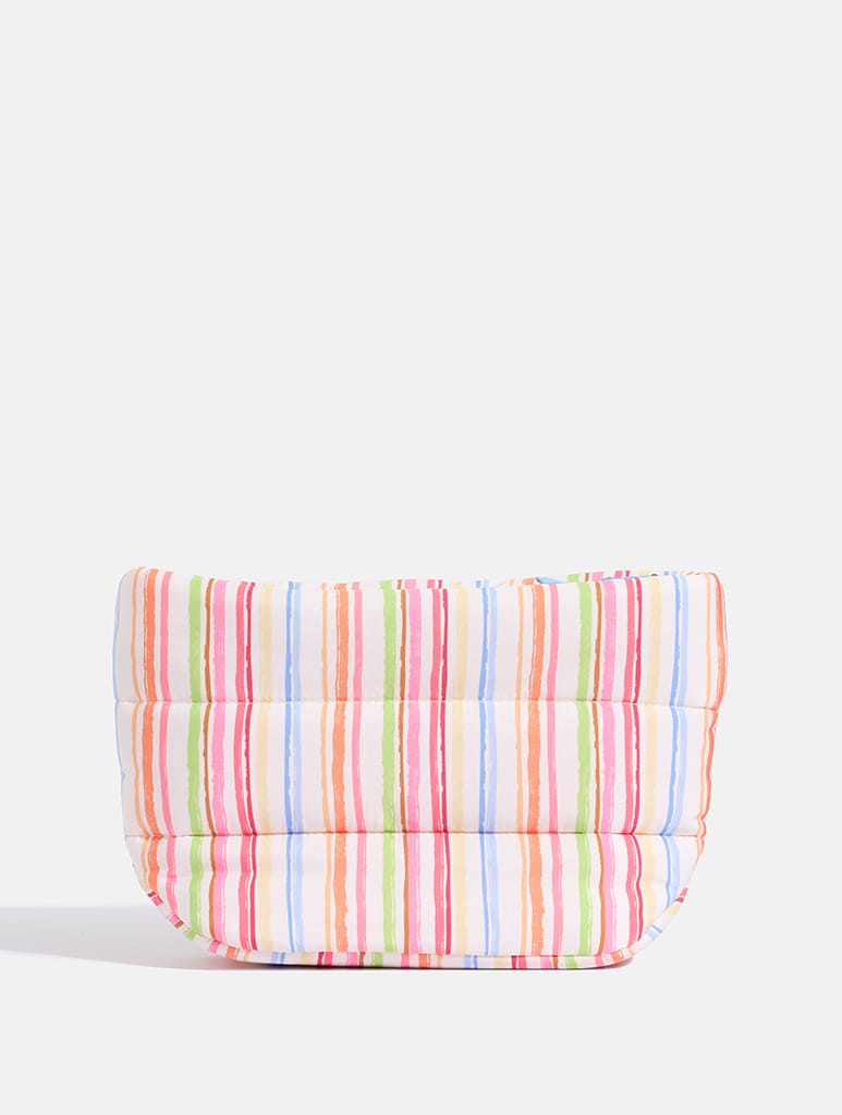 Colourful Sketchy Stripe Pillow Pouch Makeup Bag Makeup Bags & Wash Bags Skinnydip London