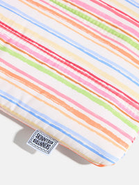 Colourful Sketchy Stripe Quilted Laptop Bow Sleeve Laptop Cases Skinnydip London