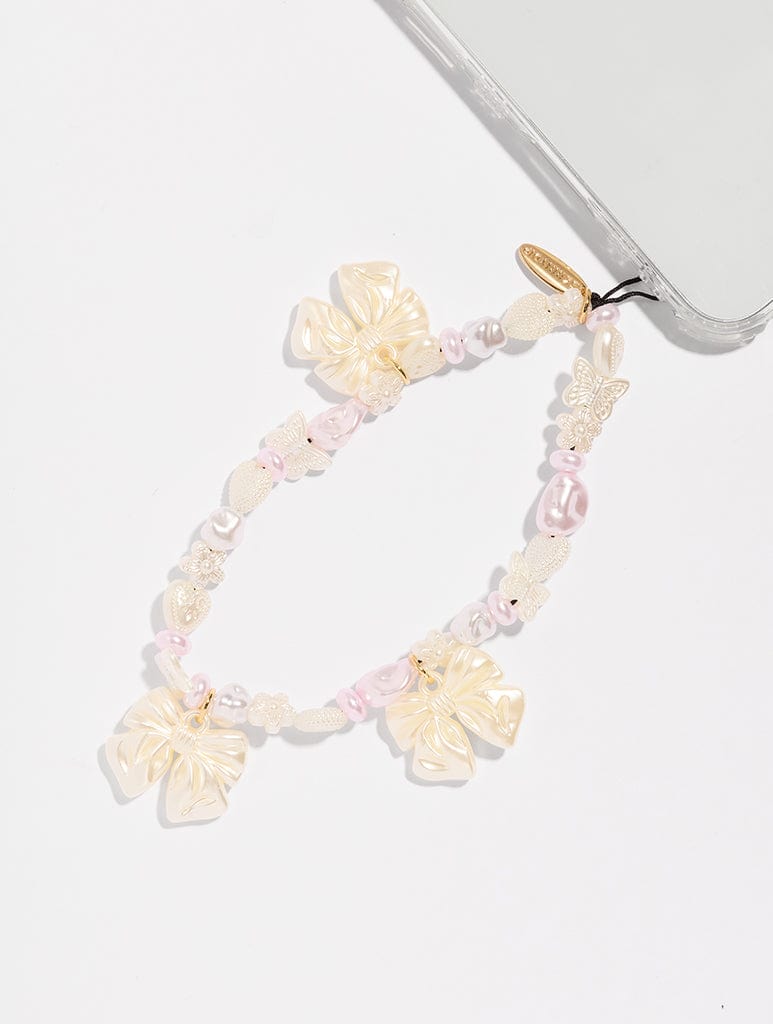 Coquette Pearl Beaded Strap Phone Grips Skinnydip London