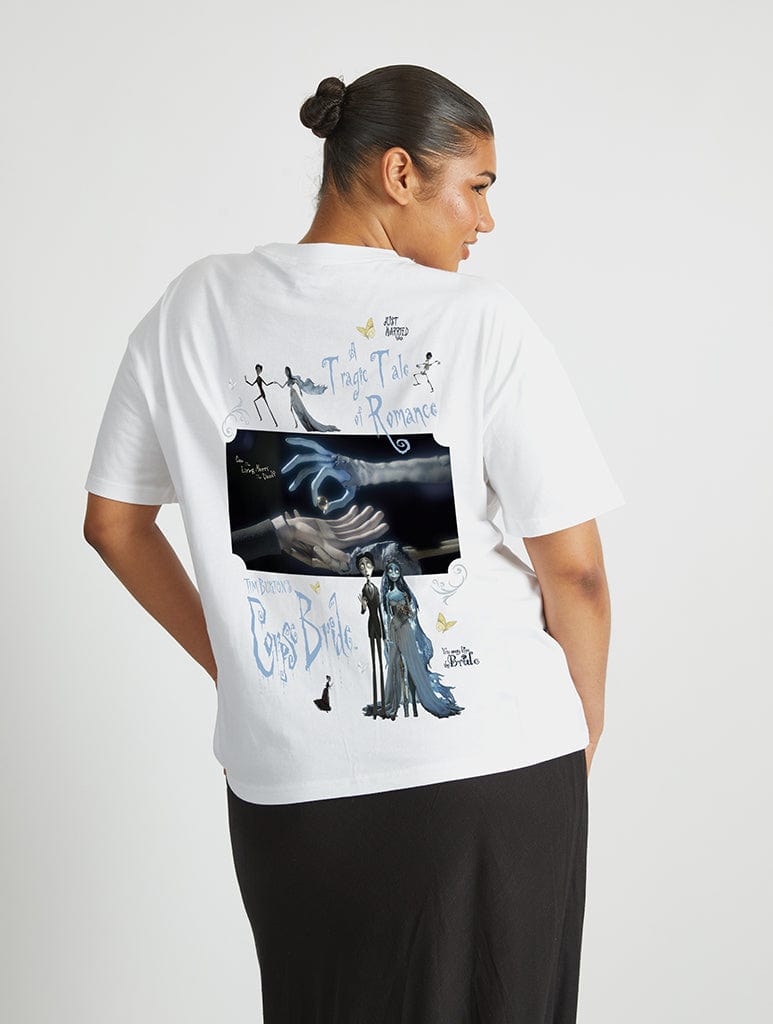 Corpse Bride Film Poster T-Shirt In White Tops & T-Shirts Skinnydip London