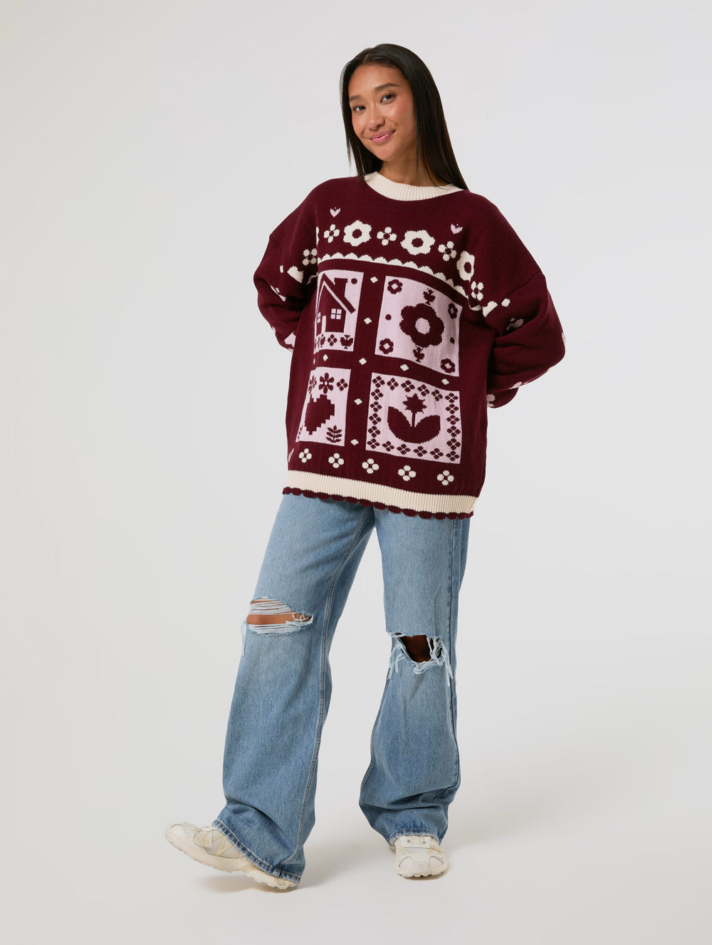 Cosy Cottage Knitted Jumper Jumpers & Cardigans Skinnydip London