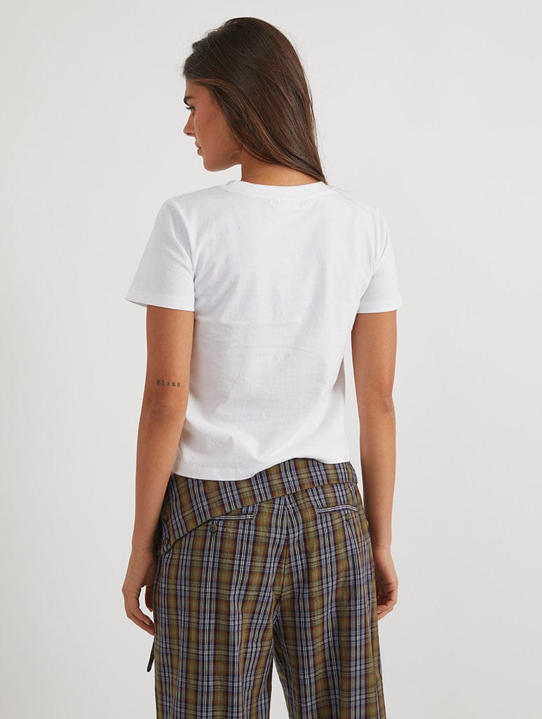 Cottage Daydreamer Baby T-Shirt In White Tops & T-Shirts Skinnydip London