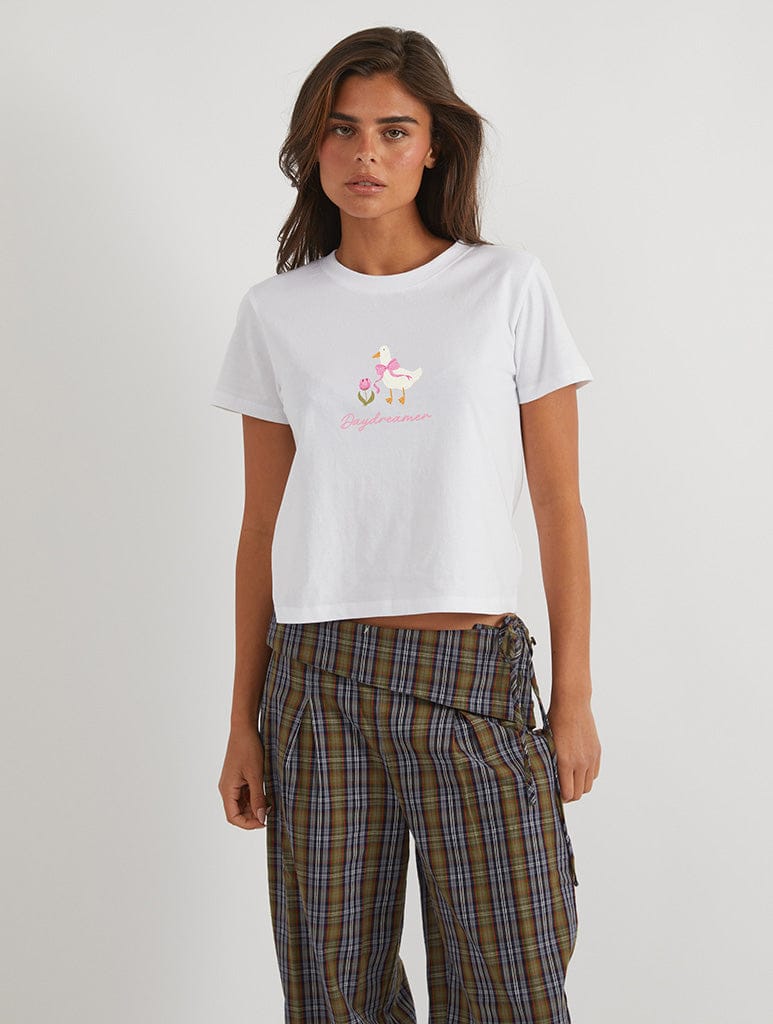 Cottage Daydreamer Baby T-Shirt In White Tops & T-Shirts Skinnydip London