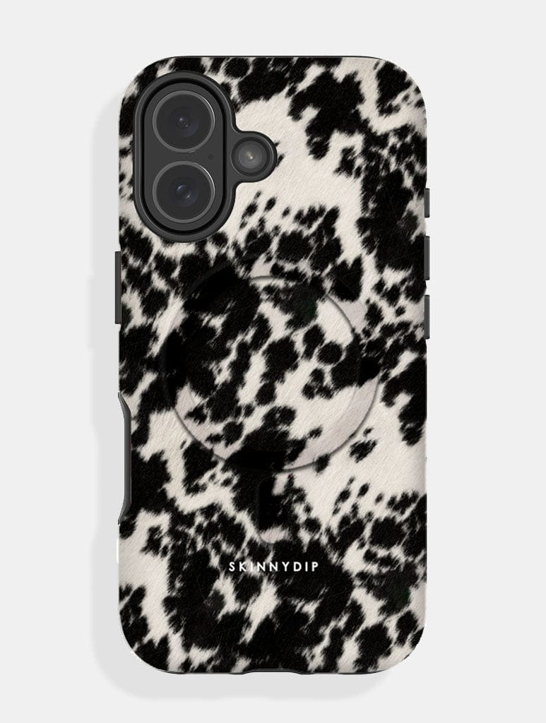 Cow Print Black and White MagSafe Ultra Protective iPhone Case Phone Cases Skinnydip London