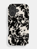 Cow Print Black and White Ultra Protective iPhone Case Phone Cases Skinnydip London