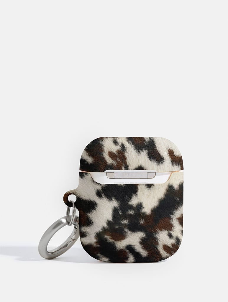 Cow Print Brown And Black AirPods Case AirPods Cases Skinnydip London