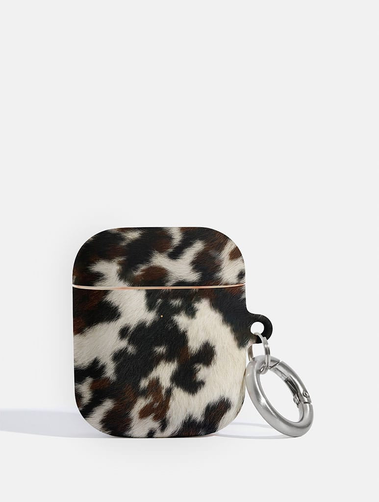 Cow Print Brown And Black AirPods Case AirPods Cases Skinnydip London