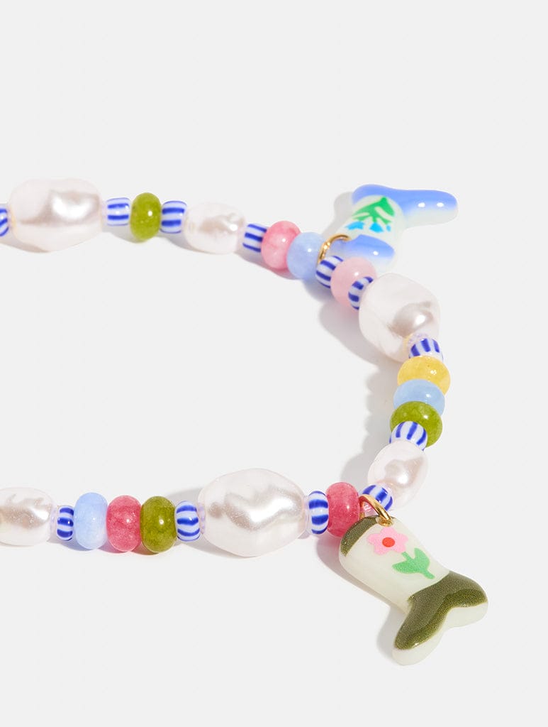 Cowboy Boot Beaded Strap Phone Grips Skinnydip London