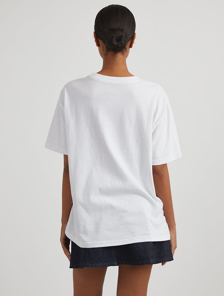 Cowdy Partner T-Shirt in Ecru Tops & T-Shirts Skinnydip London