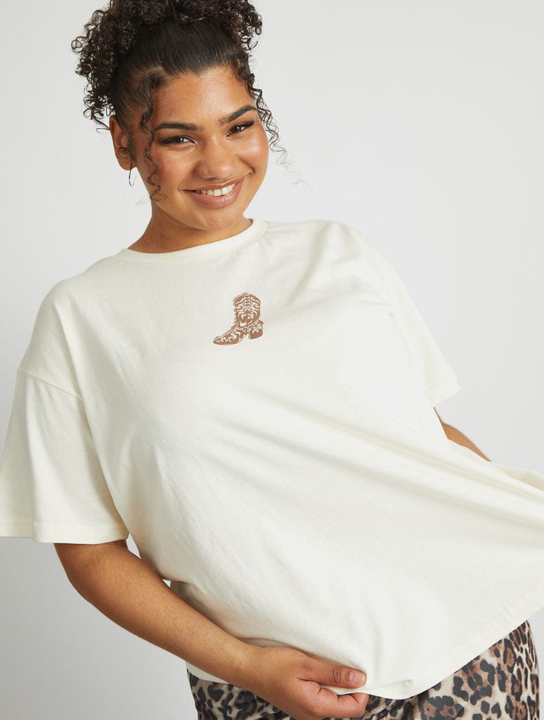 Cowgirl Sketch T-Shirt Tops & T-Shirts Skinnydip London