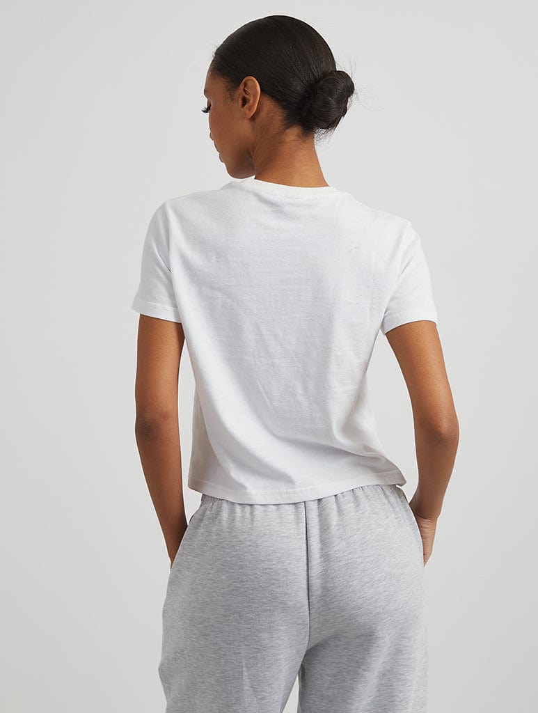 Cowgirls Cowgirls Cowgirls Baby T-Shirt in White Tops & T-Shirts Skinnydip London