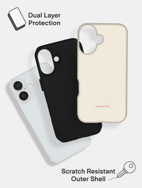 Cream Solid Colour Ultra Protective iPhone Case Phone Cases Skinnydip London