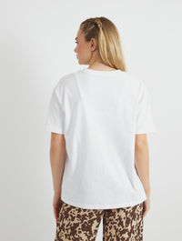 Cupid Roses T-Shirt in Ecru Tops & T-Shirts Skinnydip London