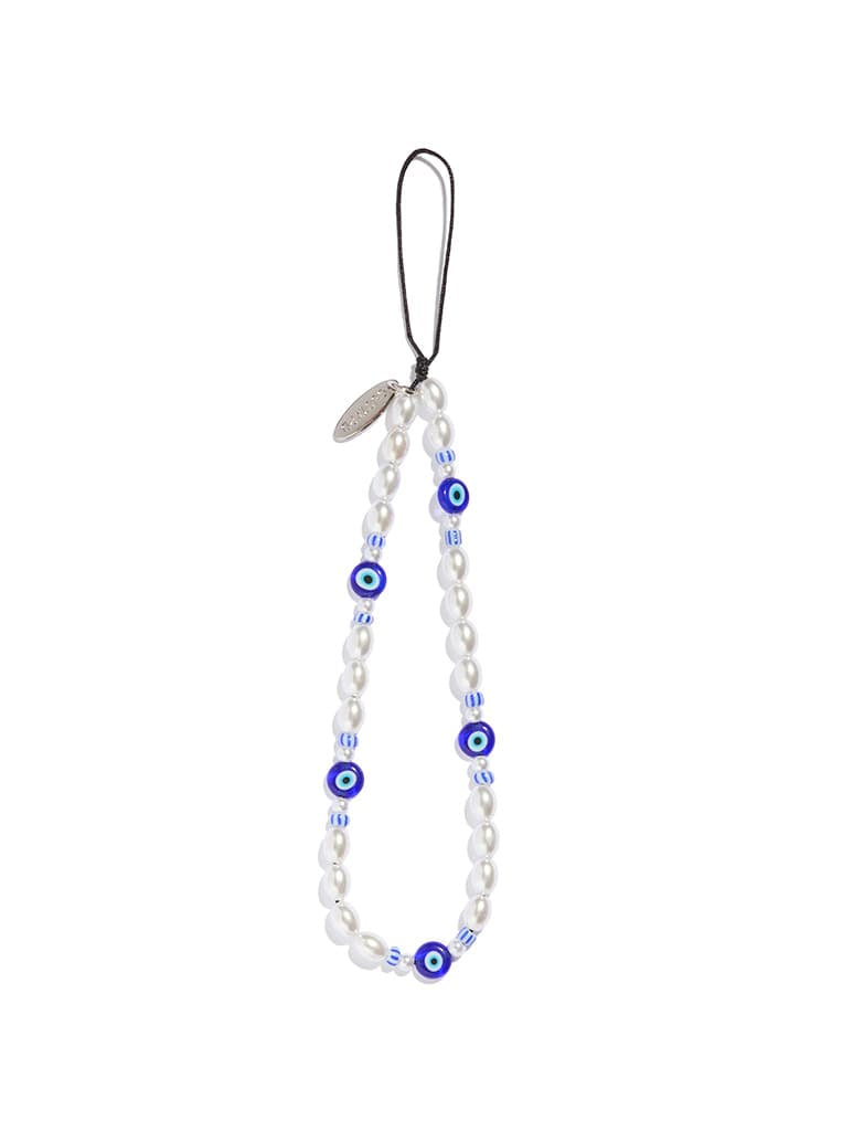Custard Evil Eye Beaded Strap Phone Grips Custard London
