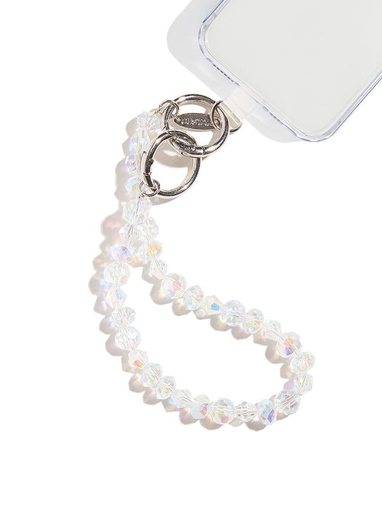 Custard Star Crystal Beaded Strap Phone Grips Custard London