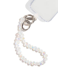 Custard Star Crystal Beaded Strap Phone Grips Custard London