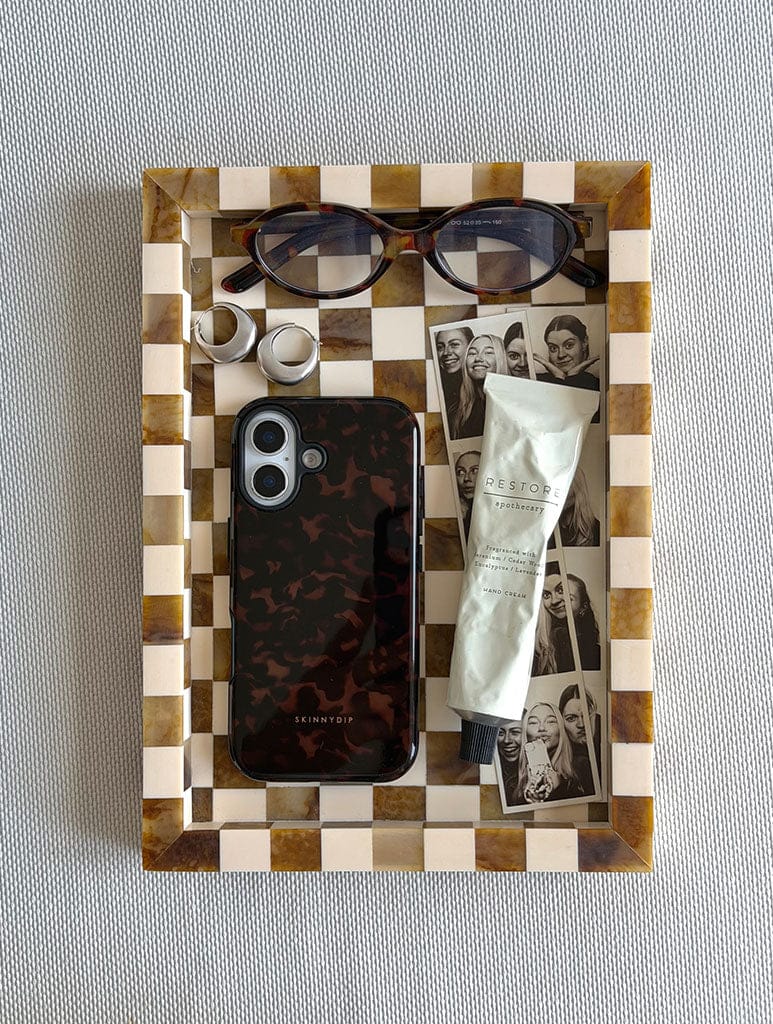 Dark Tortoise Shell Ultra Protective iPhone Case Phone Cases Skinnydip London