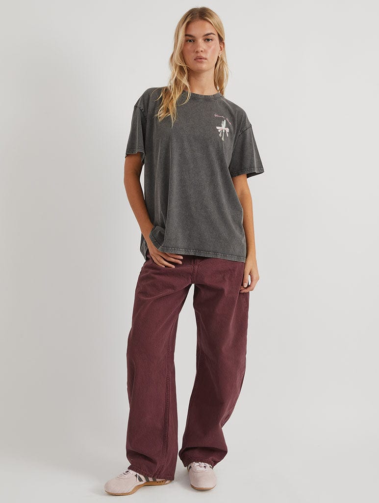 Dinner Date T-Shirt in Acid Wash Tops & T-Shirts Skinnydip London