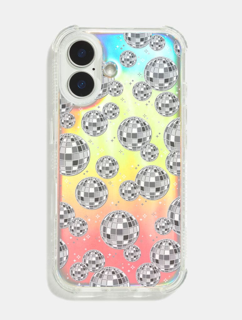 Disco Ball Repeat Holo Foil Shock iPhone Case Phone Cases Skinnydip London