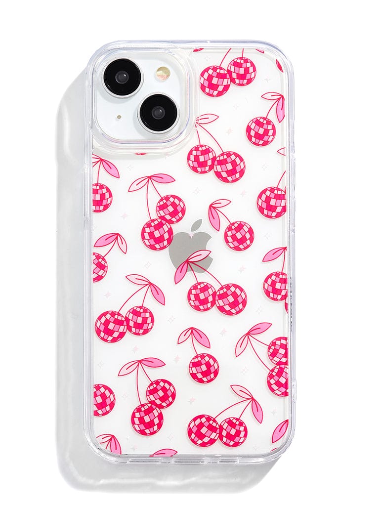 Disco Cherries iPhone Case in Pink Phone Cases Custard London
