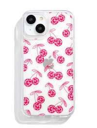 Disco Cherries iPhone Case in Pink Phone Cases Custard London