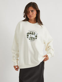 Disney 101 Dalmatians Heritage Sweatshirt In White Hoodies & Sweatshirts Skinnydip London
