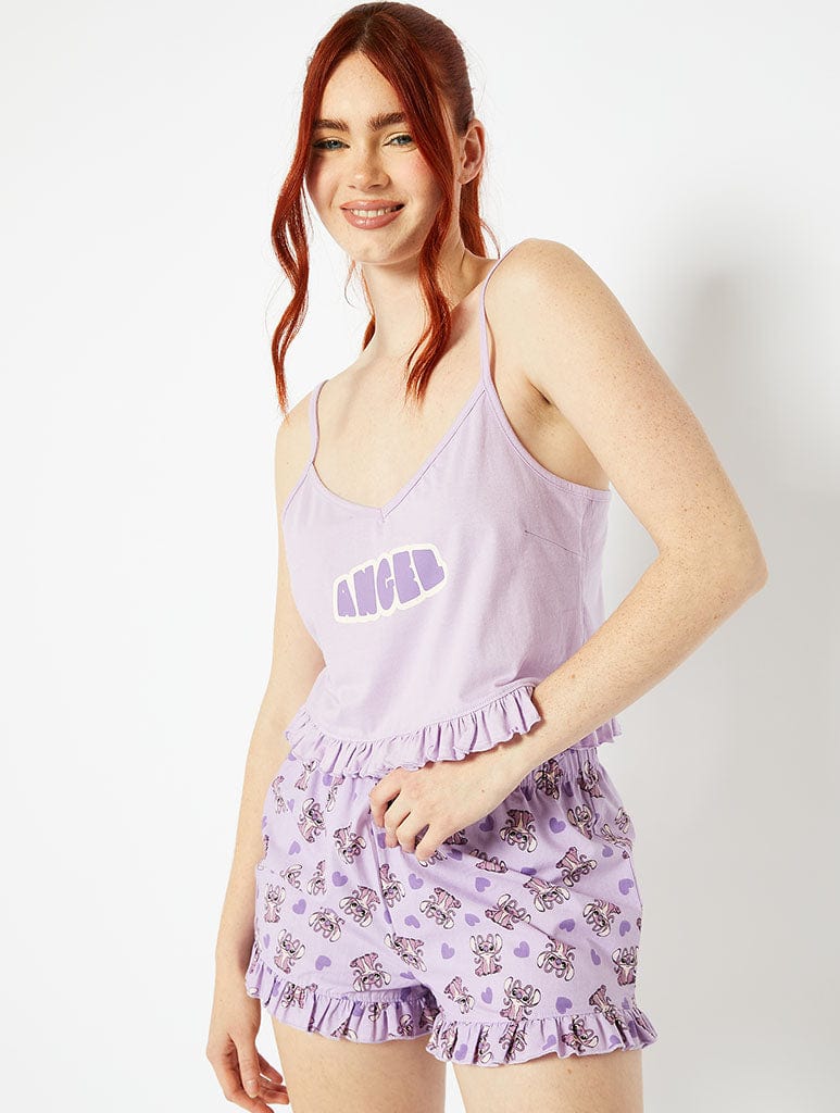 Angel Vest & Shorts Pyjama Set, Disney Stitch, Nightwear