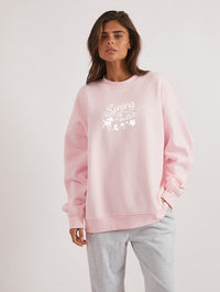 Disney Bambi Spring Is In The Air Sweatshirt In Pink Hoodies & Sweatshirts Skinnydip London
