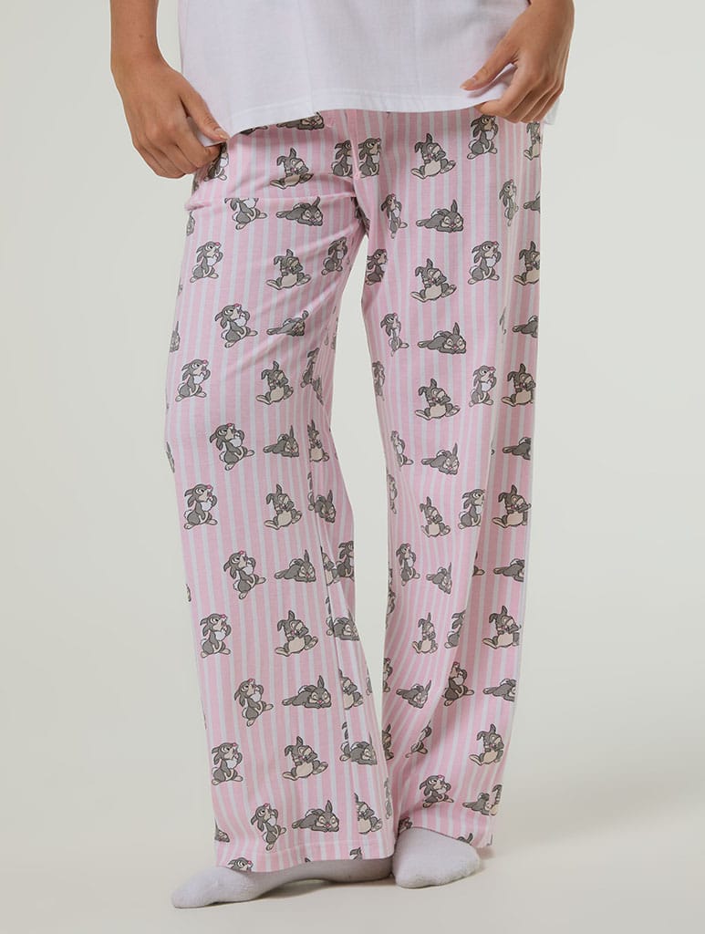 Disney Bambi T-Shirt and Trouser Set with Eye Mask Lingerie & Nightwear Skinnydip London