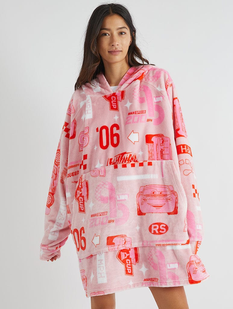 Disney Cars Pink Blanket Hoodie Lingerie & Nightwear Skinnydip London
