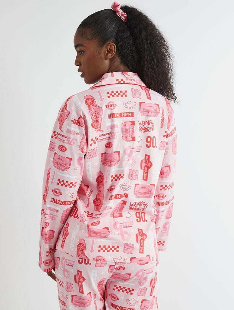 Disney Cars Pink Pyjama Set in Pink Lingerie & Nightwear Skinnydip London